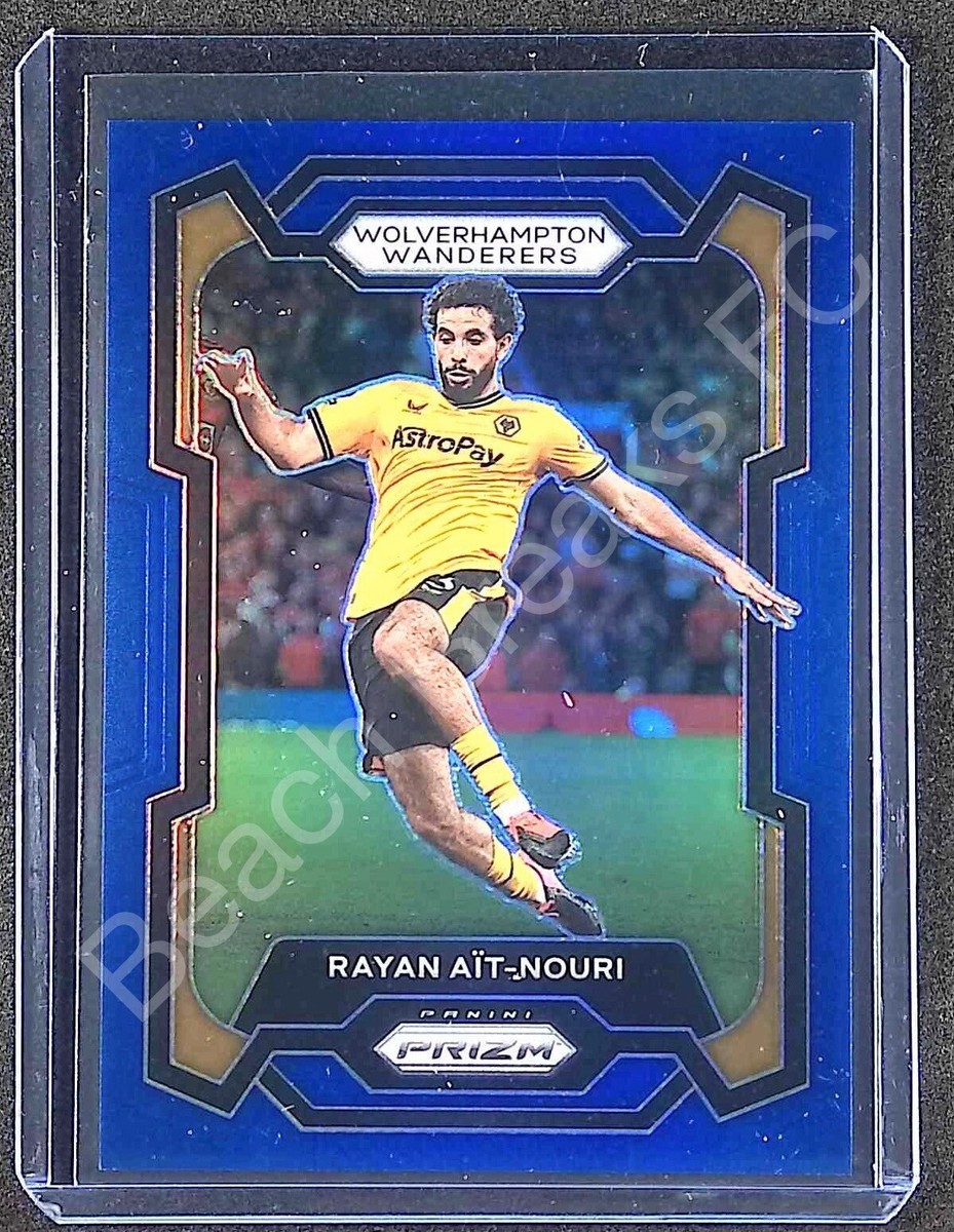 AÏT-NOURI ウルブズオーセンティックユニフォームアイヌーリプレミアリーグ Rayan Ait-Nouri WOLVES 2023-24 Panini Prizm Blue /299 | eBay