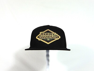 New Era Harley Davidson 120 Year Anniversary 59FIFTY Fitted Hat Sz 7 1/8 RARE