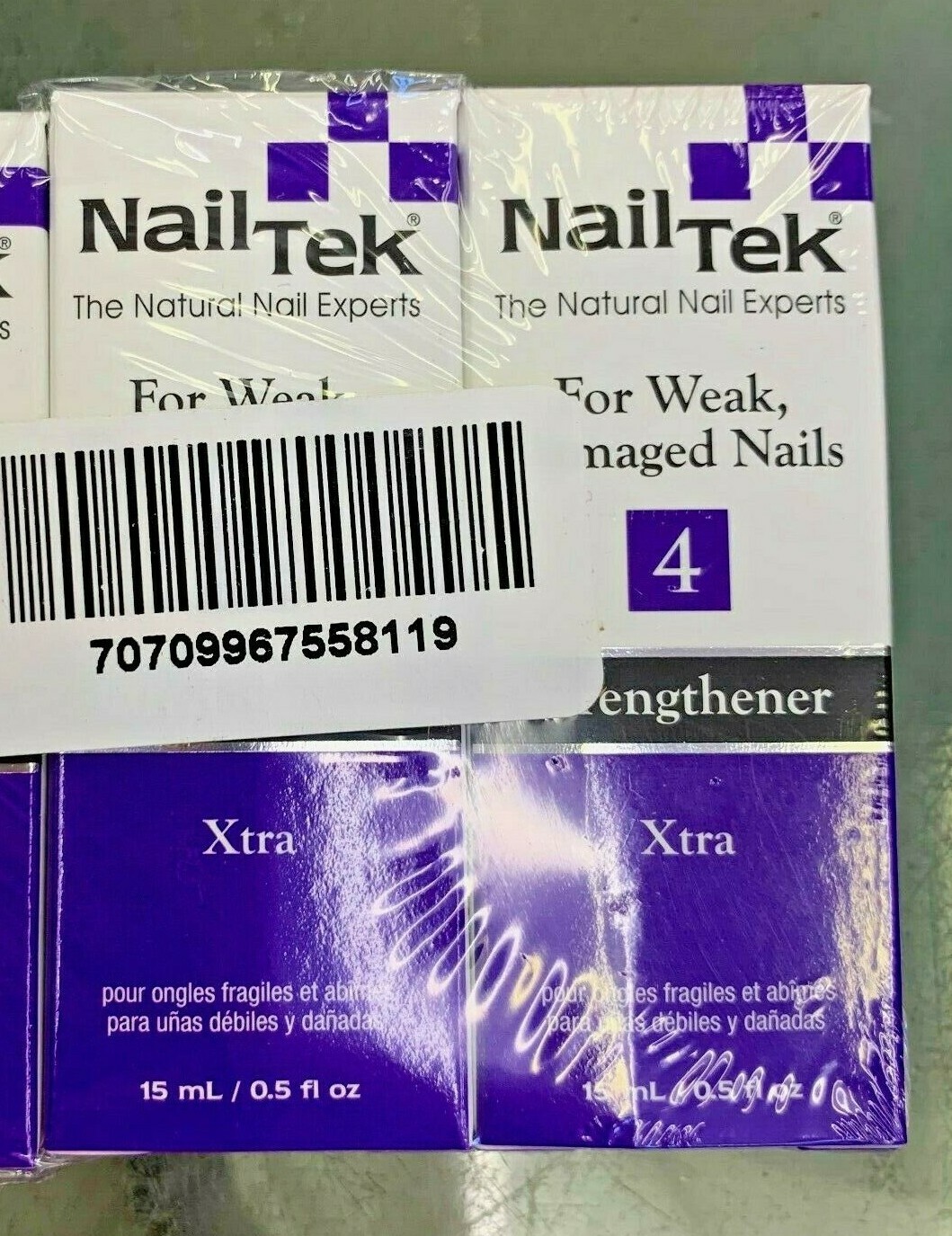 Nail Tek Strengthener 4 Xtra For Weak Damaged Nails 0.5 oz ( pack of 2