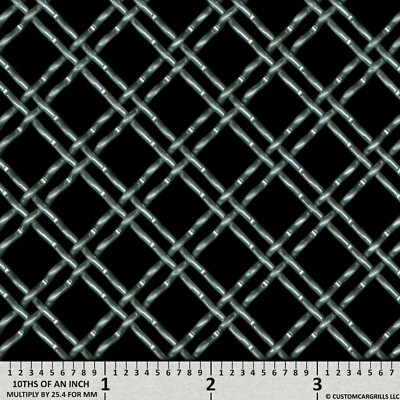 CCG UNIVERSAL 6'' x 36'' - 0.50'' ALUMINUM DOUBLE WOVEN WIRE XXL GRILL GRILLE MESH
