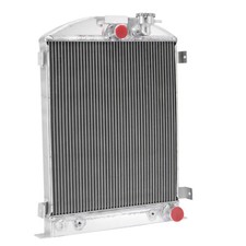 Fits 1932 Ford Model Hi-boy Grille Shells Chevy Engine 4-row Aluminum Radiator