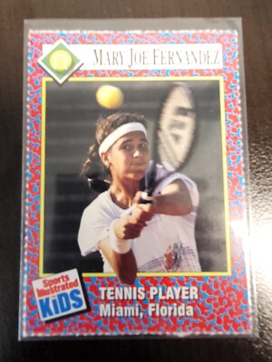 1991 Sports Illustrated Si for Kids tennis Mary Joe Fernandez RC card #258