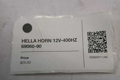 で HELLA HORN 12V-400HZ 69060-90 2004 Harley Davidson Road King
