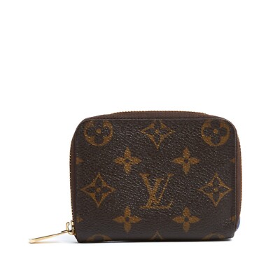 Louis Vuitton Porte monnaie Zippy LV Monogram und Leder Compact Wallet