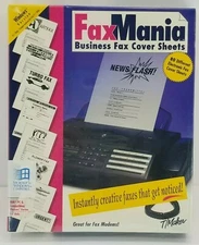 Fax Mania Business Fax Cover Sheets IBM PC & Compatibles Windows Version
