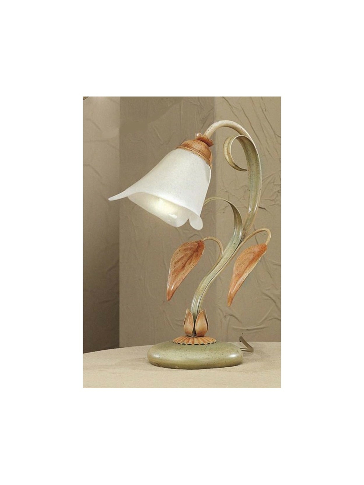 Lumetto Ferro Battuto 1 Luce Collezione Esse 150/B | Lampada Comodino