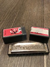 Vintage HOHNER Marine Harmonica Old Standby Key of C With Original Plastic Case