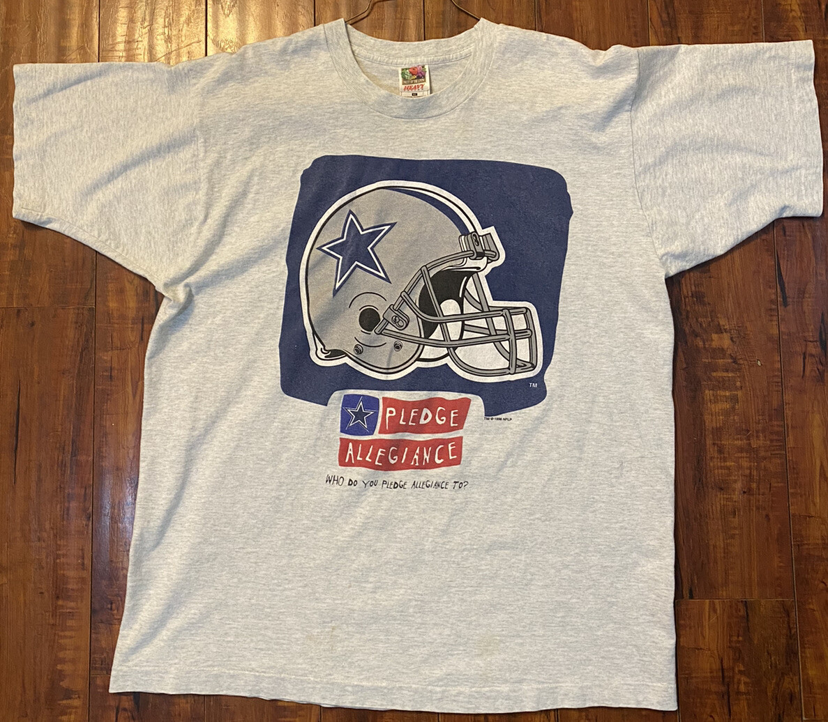 Vintage 1996 Dallas Cowboys Football Gray Shirt Sz XL… Gem