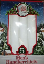 Vintage Pack of 5 Mens Handkerchiefs NEW