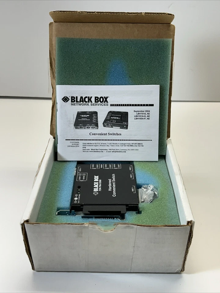 BLACK BOX LBH240A 724-746-5500 HARDENED 10/100 MBPS EDGE SWITCH - Image 3 of 4