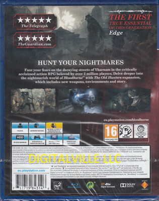 Sony Bloodborne GOTY PS4 Game Of The Year Edition Region Free