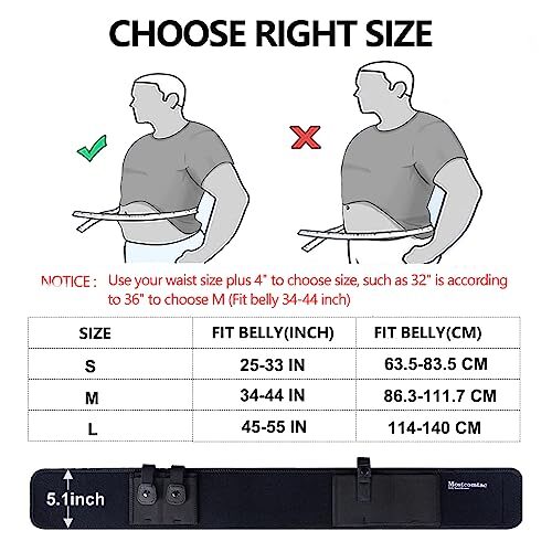 Belly Band Holster for Concealed Carry Gun Holsters Men