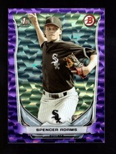2014 BOWMAN PURPLE ICE DP42 SPENCER ADAMS RC 71/99 CHICAGO WHITE SOX