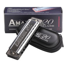 Kongsheng AM20 Amazing 20 Deluxe Blues Harmonica 10 Holes Harp Diatonic