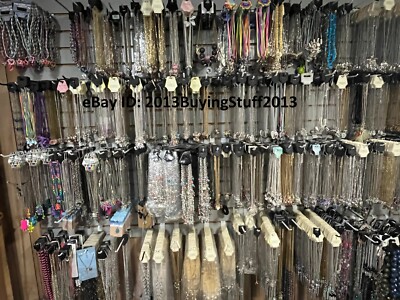 WHOLESALE JEWELRY 50 piece LOT NECKLACE BRACELET EARRINGS & more All New!!!!!!