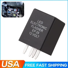 4-Pin EP29N LED Flasher Relay Fix Hyper Flash Turn Signal Decoder Load Equalizer