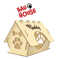 Cuccia per piccoli cani da montare in legno 30x46x32