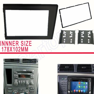 2 Din Car Radio Stereo Fascia Frame Panel For Volvo XC70 V70 S60 98-04 178X102mm