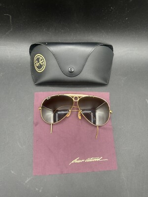 Vintage B&L Ray Ban Aviator Shooter Sunglasses by Bausch Lomb