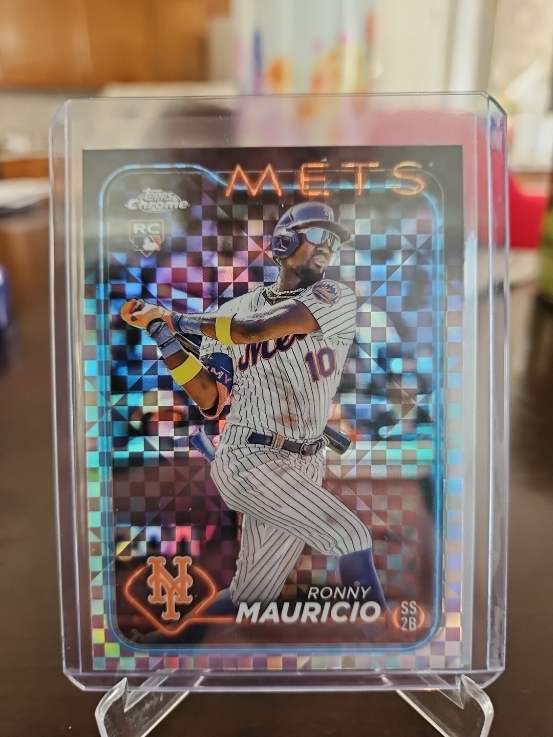 2024 Topps Chrome Ronny Mauricio X-Fractor Rookie Card #28