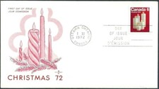 🍁Canada    #606    CHRISTMAS CANDLES      Brand New 1972 Rosecraft Cover