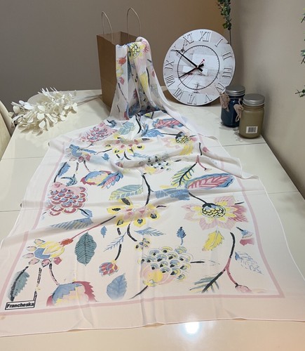 Floral head scarf for women chiffon