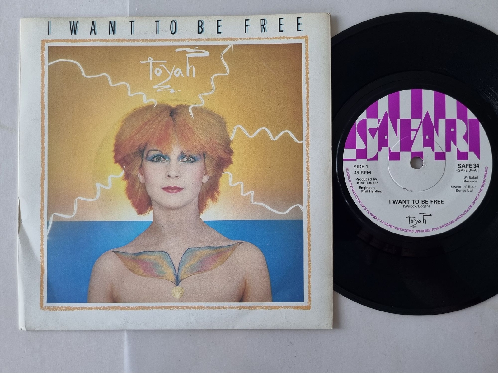 Toyah - I want to be free 7'' Vinyl UK