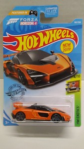 hot wheels mclaren senna orange