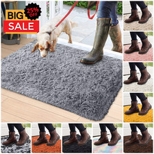Non Slip Large Indoor Door Mat Entrance Rug Dirt Trapper Washable Barrier Mats