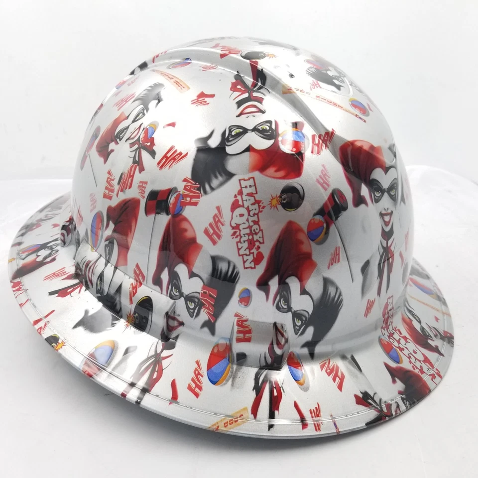 Sombrero duro de ala completa personalizado hidro sumergido, NUEVO HARLEY QUINN JOKER BATMAN NUEVO  Foto 2 de 4