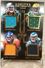 2014 DAVANTE ADAMS Limited Partnership RC Jersey Lee Matthews Latimer /50 Rookie