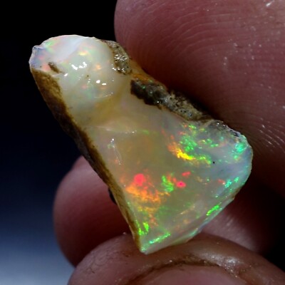 09.00 Cts Ethiopian Opal Welo Rough CRYSTAL AAA+ FIRE Cut Grade Gems USA DEALER