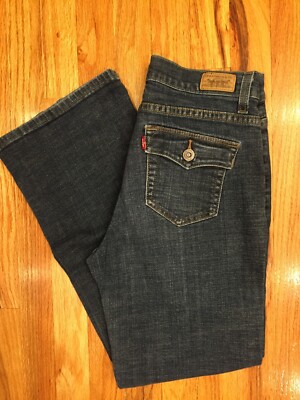 LEVI Perfectly Slimming 512 WOMEN Sz 8 Bootleg Mid-Rise 2% Stretch JEANS
