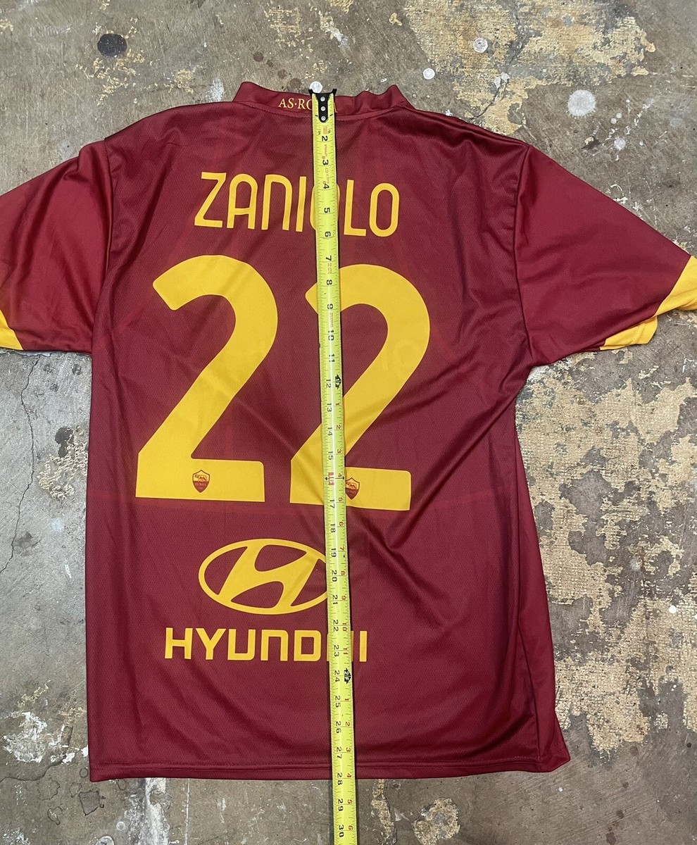 AS Roma soccer jersey digitalbits zaniolo 22 mens medium | eBay