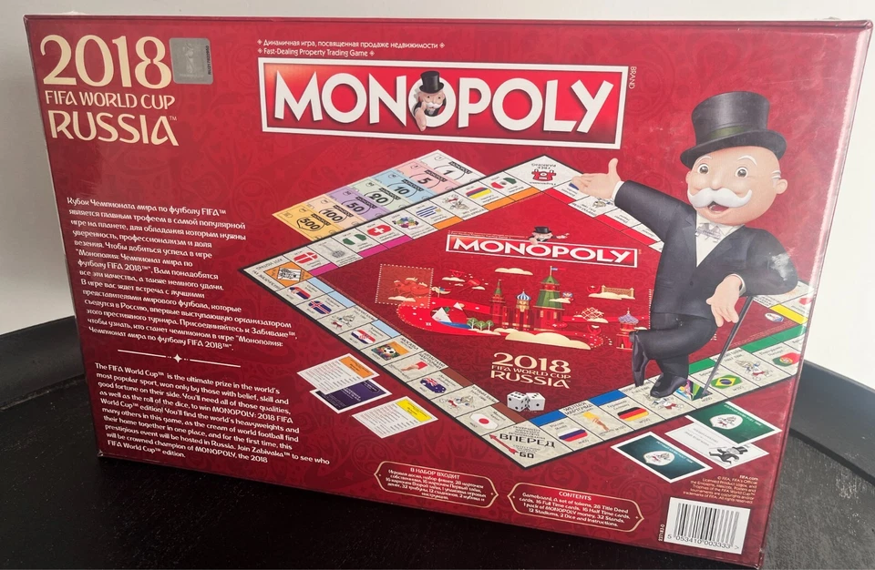 Monopoly Special Edition FIFA World Cup Russia Soccer Football Board Game - Image 4 of 4
