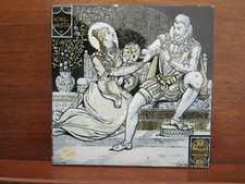 Moyr Smith Tile 6" Mintons Amy Robsart + Leicester Waverley Series 1863-1872