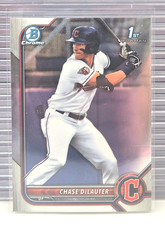 2022 Bowman Draft Chrome ~ CHASE DeLAUTER #BDC-49 ~ Guardians 1st Prospect RC