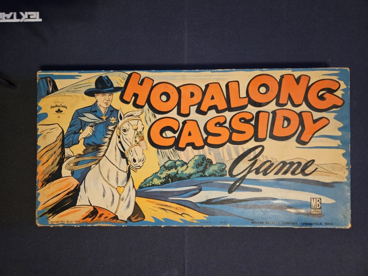 HOPALONG CASSIDY BOARD GAME 1950s MILTON BRADLEY COMPLETE BOXED | eBay