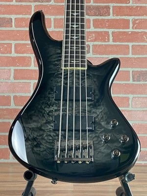 Schecter Stiletto Extreme-5 Bass Guitar - See-thru Black | eBay