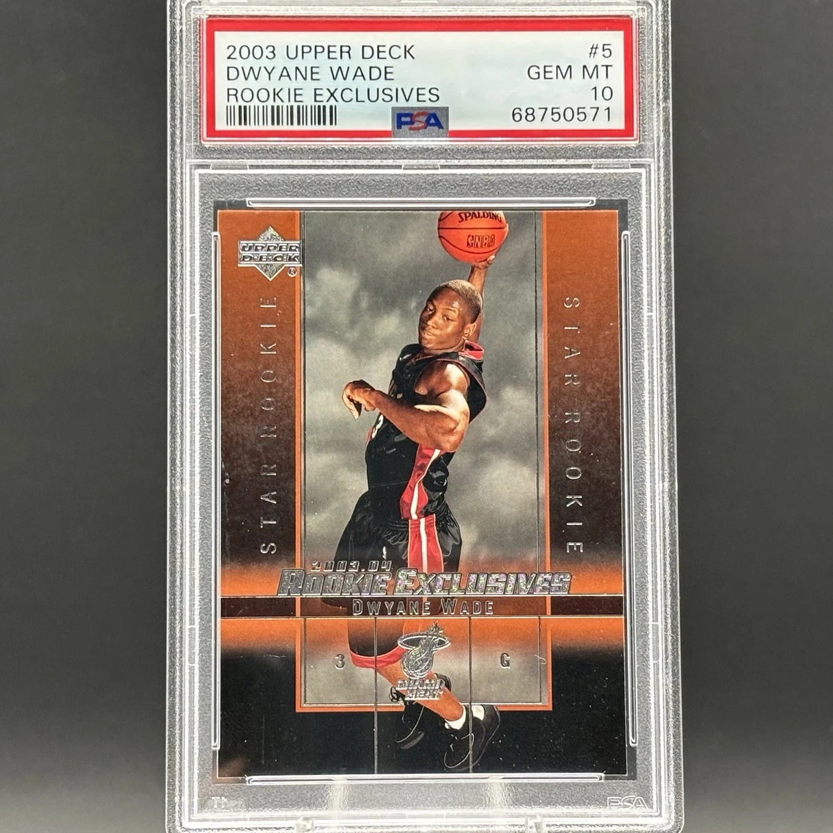 Dwyane Wade Professional Sports Authenticator (PSA) Basketball