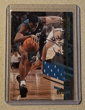 Eddie Jones 2000-01 Upper Deck SP Autograph Game-Worn Jersey - Hornets 🔥