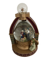 Kcare Musical Wind-up Christmas Nativity Snow Globe