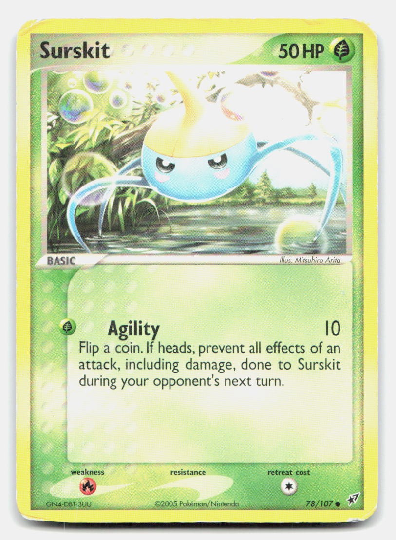 Surskit 78/107 Common Deoxys Pokemon HP