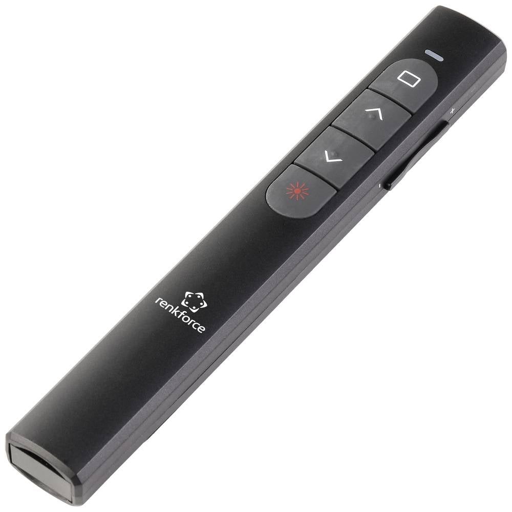 Pointeur laser Renkforce RF-5253052 et télécommande sans fil à haute précision pour conférence
