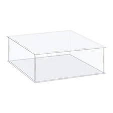 Display Case Box Acrylic Box Transparent Showcase 26x26x11cm for Collectibles