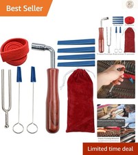 Portable 9-Piece Professional Piano Tuning Kit with Precision Hammer & Mutes