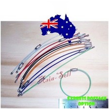 6x Stainless Steel Carabiners Wallet Chain Cables Keychain Key Ring Multicolour