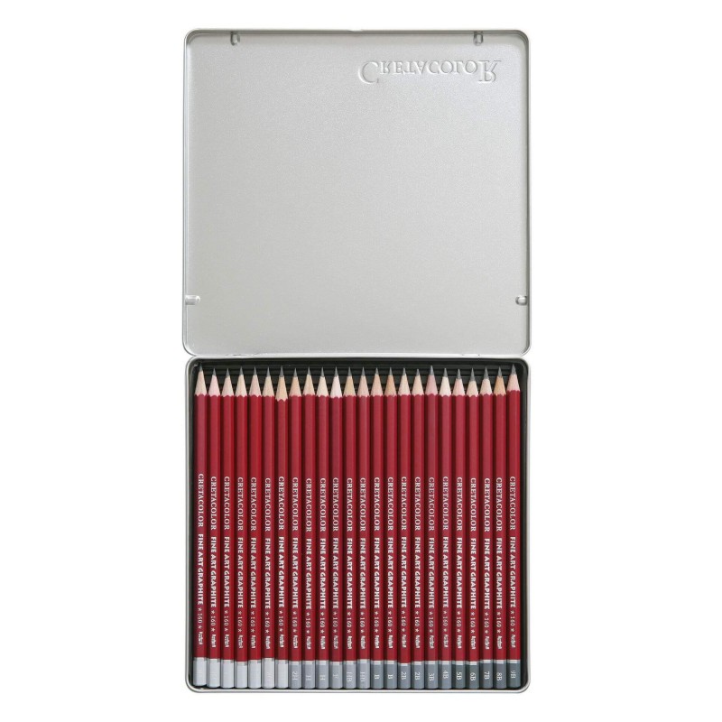 Crayons graphite Cretacolor Cleos pour traçage technique et architecture 24 pièces