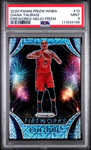 2020 Panini Prizm WNBA #3 Candace Parker Fireworks Mojo PSA 9 #/25