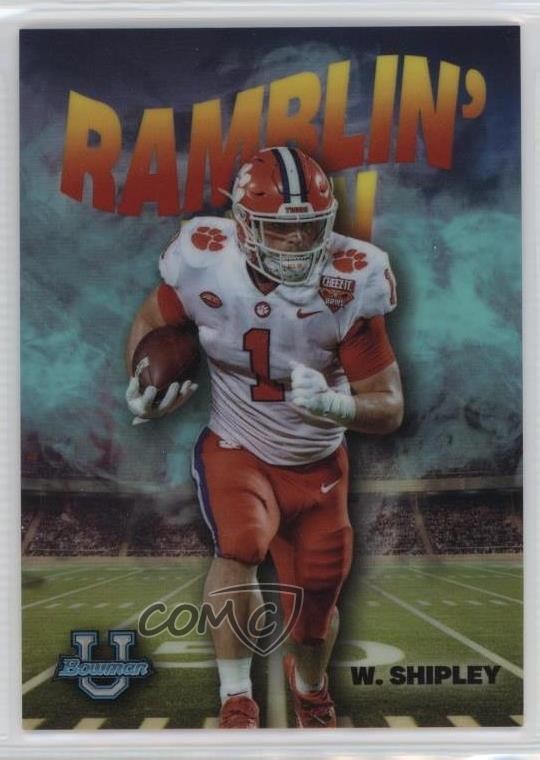 2022 Bowman U Chrome Ramblin' Man Aqua Refractor 80/150 Will Shipley #RM-6 rp9